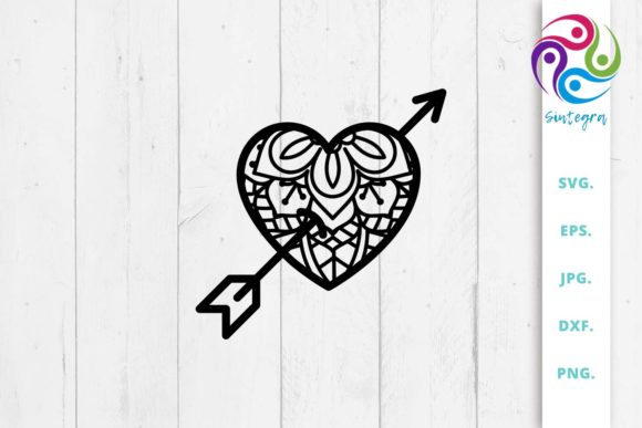Download Zen Tangle Love Heart SVG File - Love heart svg Collection