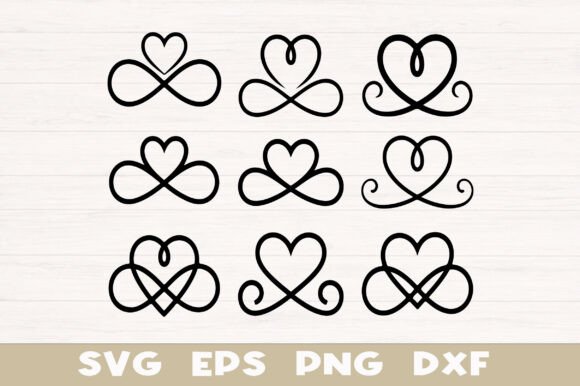 Download Infinity Love Heart SVG Bundle - Love heart svg Collection