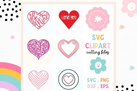 Download Love Heart SVG Cut File | Heart Clipart - Love heart svg Collection