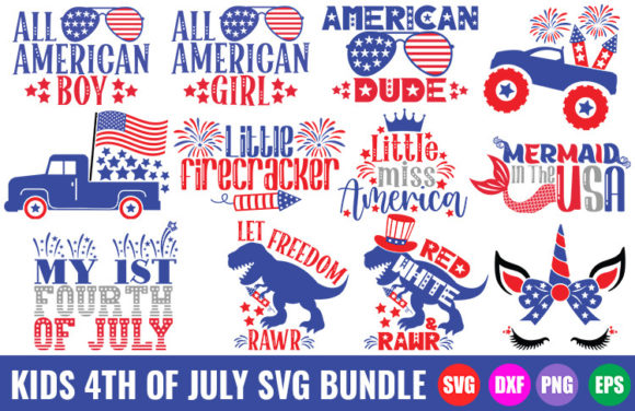 Download Kids 4th of July SVG Bundle | Kids SVG - Kids svg Collection