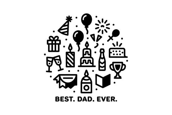 Download Best Dad &amp; Father's Day Icon Set EPS - Premium Bundle