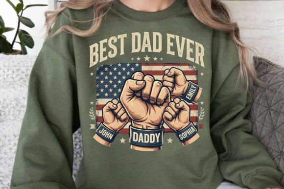 Download Best Dad Ever Fist Bump with Kids Names - Premium Bundle