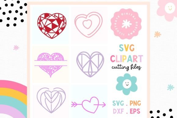 Download Love Heart SVG Cut File | Heart Clipart - Love heart svg Collection