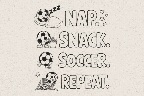 Download Nap Snack Soccer Repeat Kids SVG - Kids svg Collection
